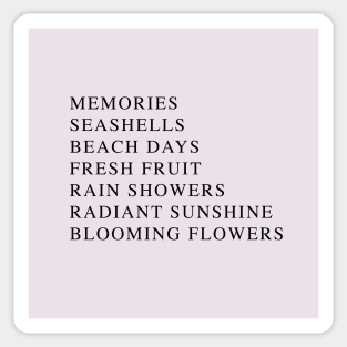 Summer memories - blush Sticker